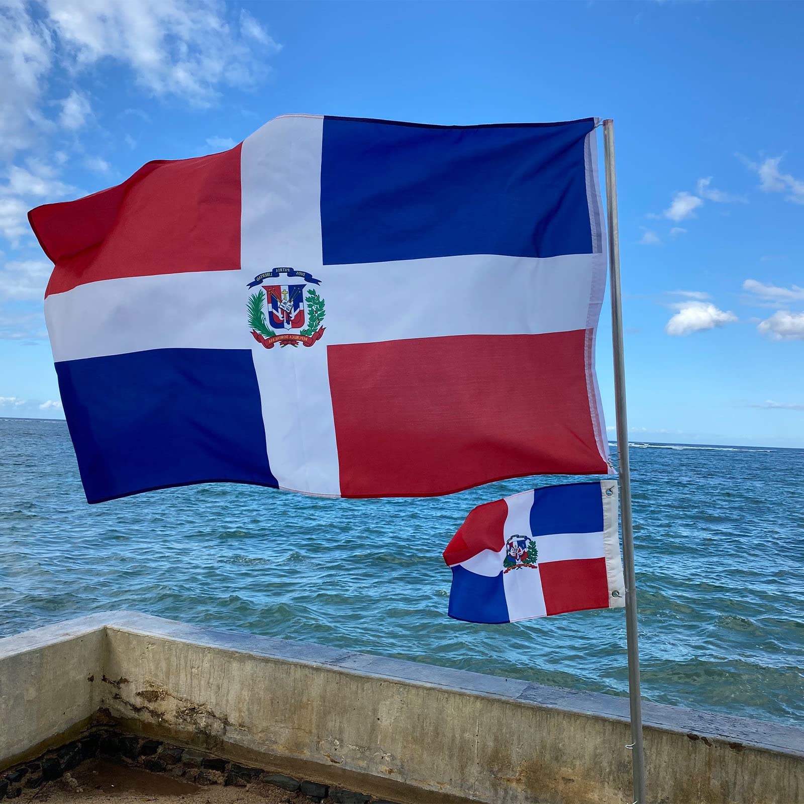 Bradford flag features vibrant colors and embroidery that resist fading