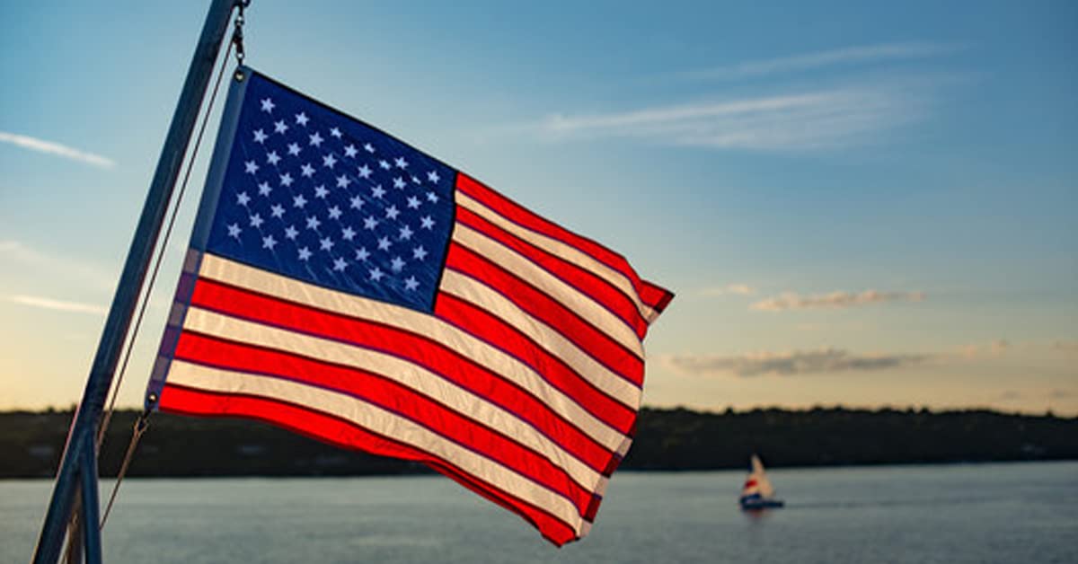 Bradford double-sided embroidered flag ensures visibility from both sides