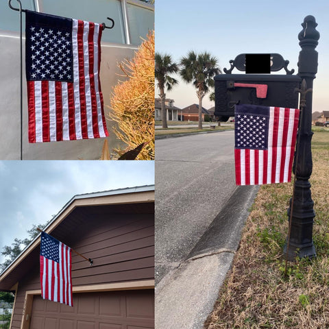 Bradford easy-install flag with sturdy stitching for outdoor use