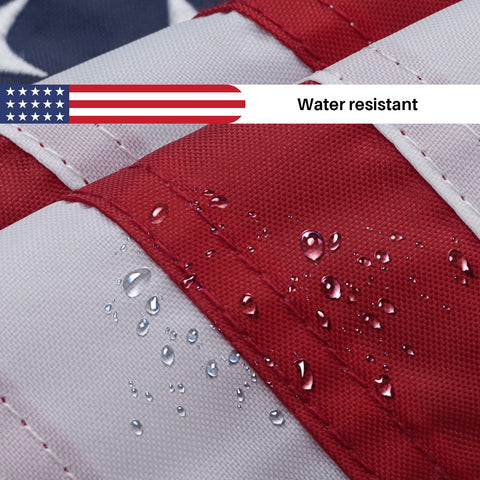 Bradford flag edges are stitched for boat durability