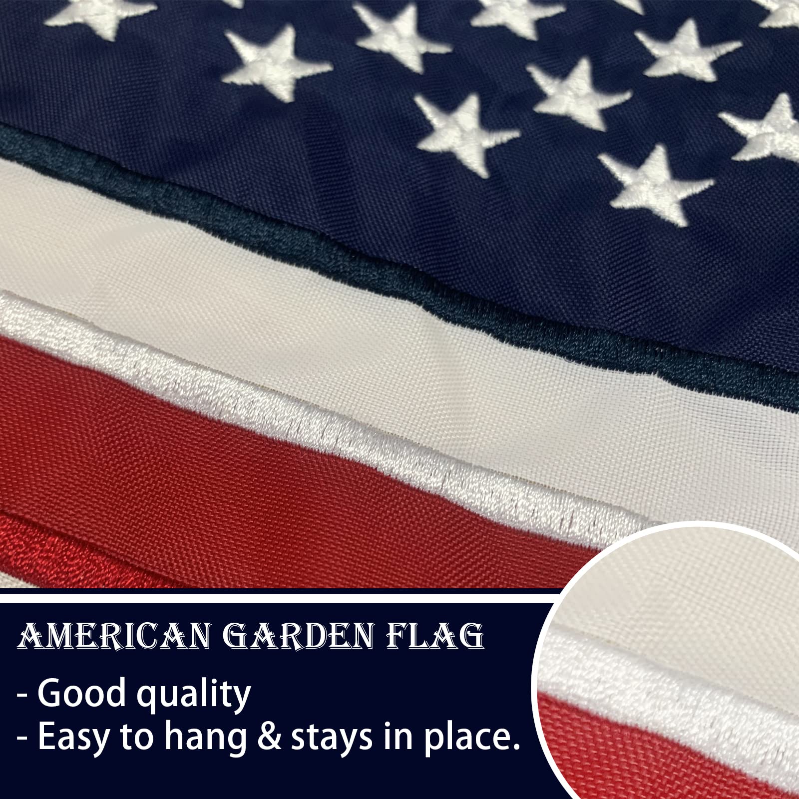 Bradford outdoor garden flag in a yard display adding patriotic charm