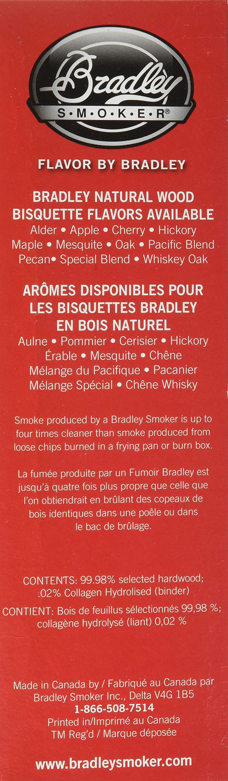 Bradley Smoker bisquettes extinguish cleanly, reducing ash and mess