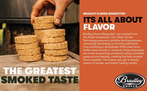 Bradley Smoker cherry bisquettes enhance beef and pork with sweetness