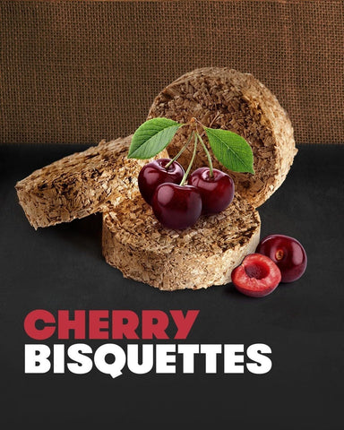 Bradley Smoker cherry wood bisquettes loaded for clean smoke