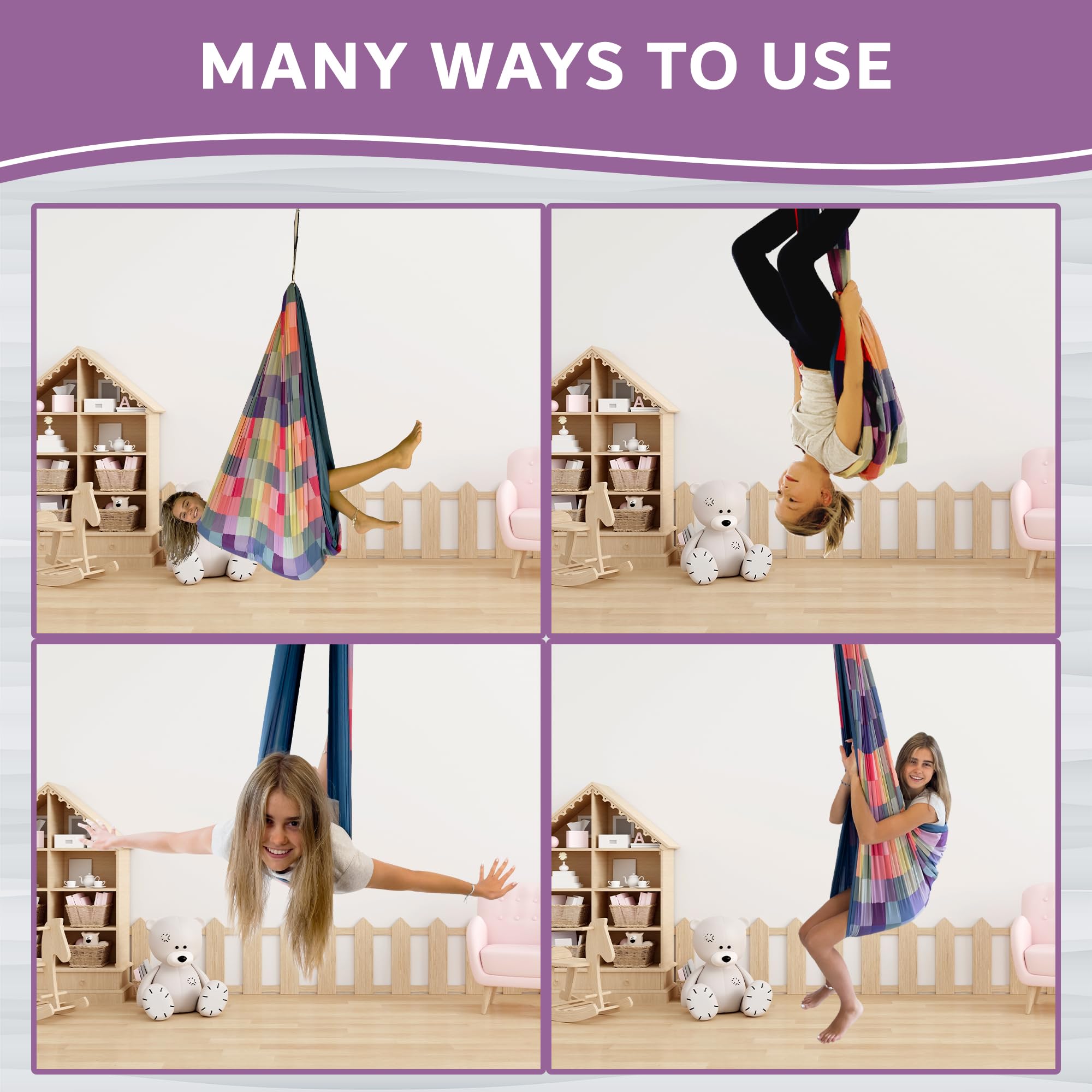 Bradoro gift-ready sensory swing for all ages.