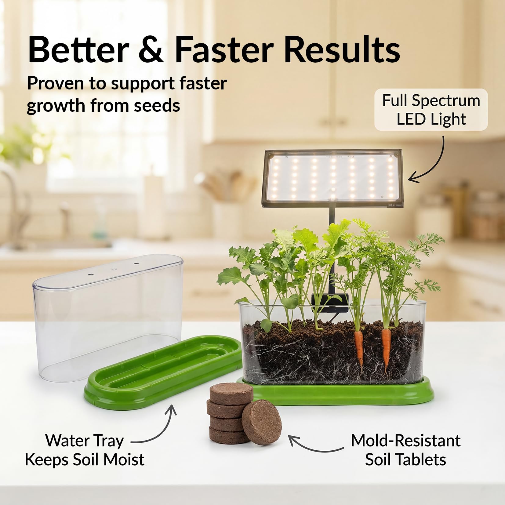 Brainiac Club all‑in‑one indoor garden demonstrates easy setup in small spaces.