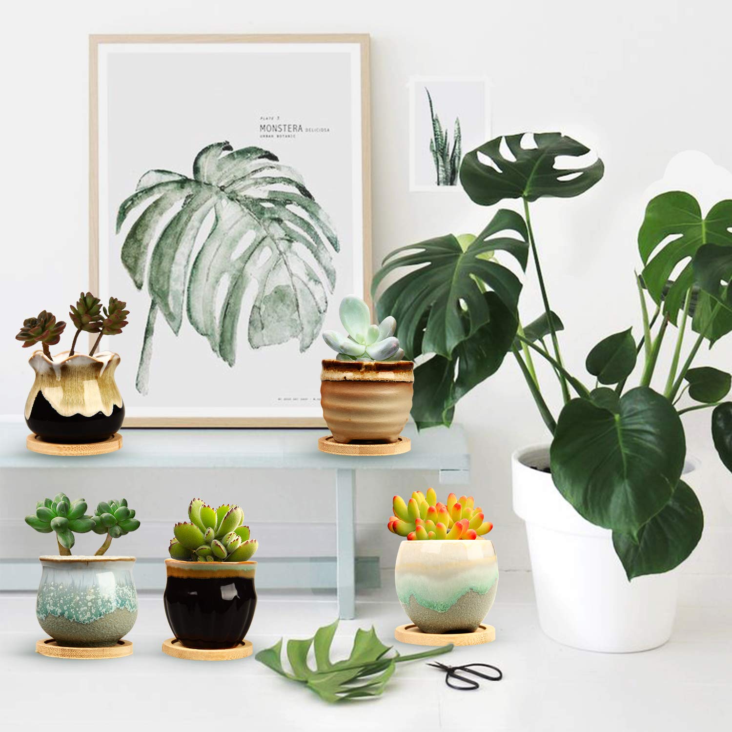Brajttt succulent pot designed for desks and windowsills with a compact form.