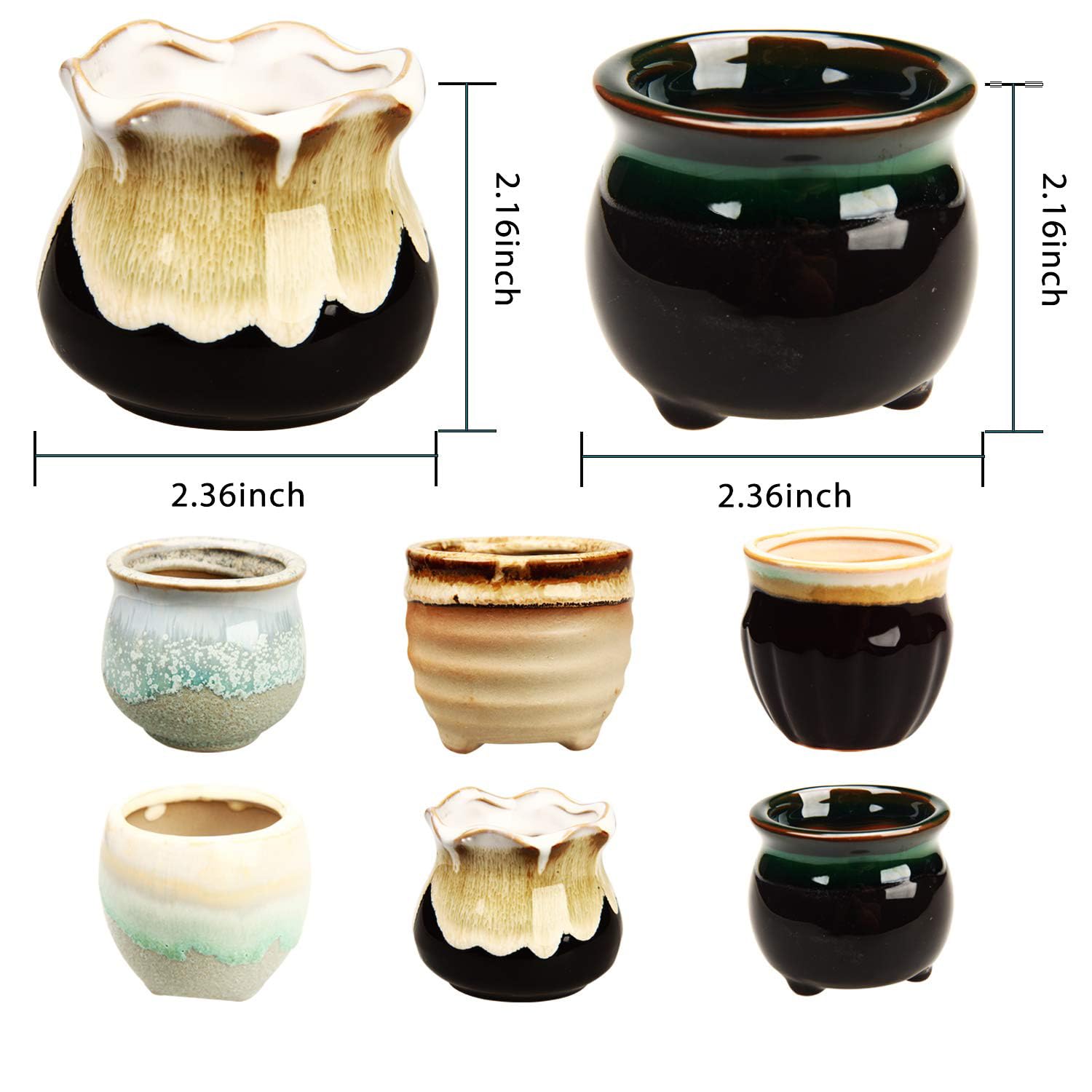 Brajttt 2.1-inch planter with stand base showcases compact elegance on shelves.