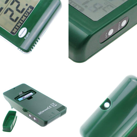 Brannan Compact thermometer fits small spaces like shelves or windowsills.