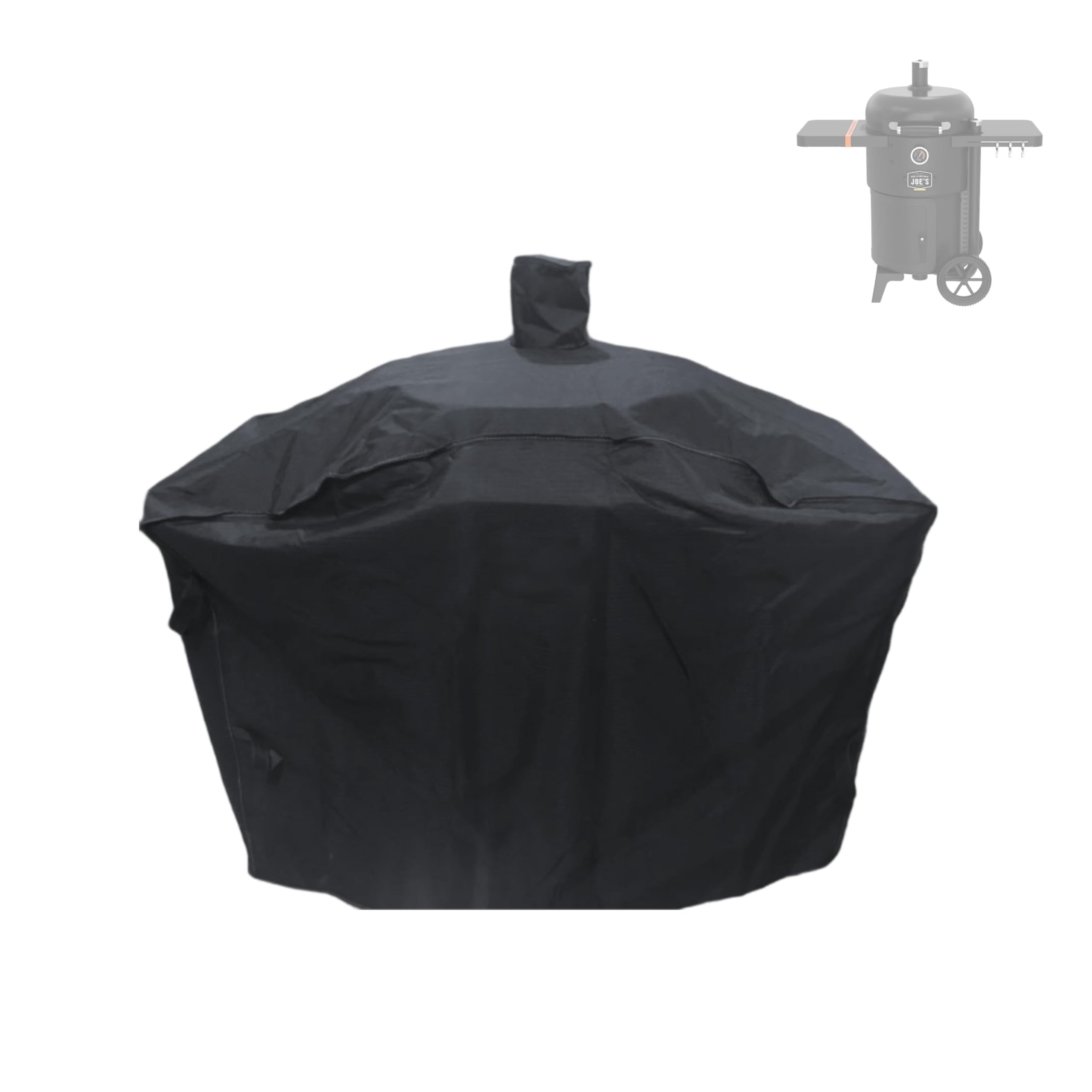 Brati grill cover on Oklahoma Joe’s Bronco Gen 2 18-in from front view, weather-ready.