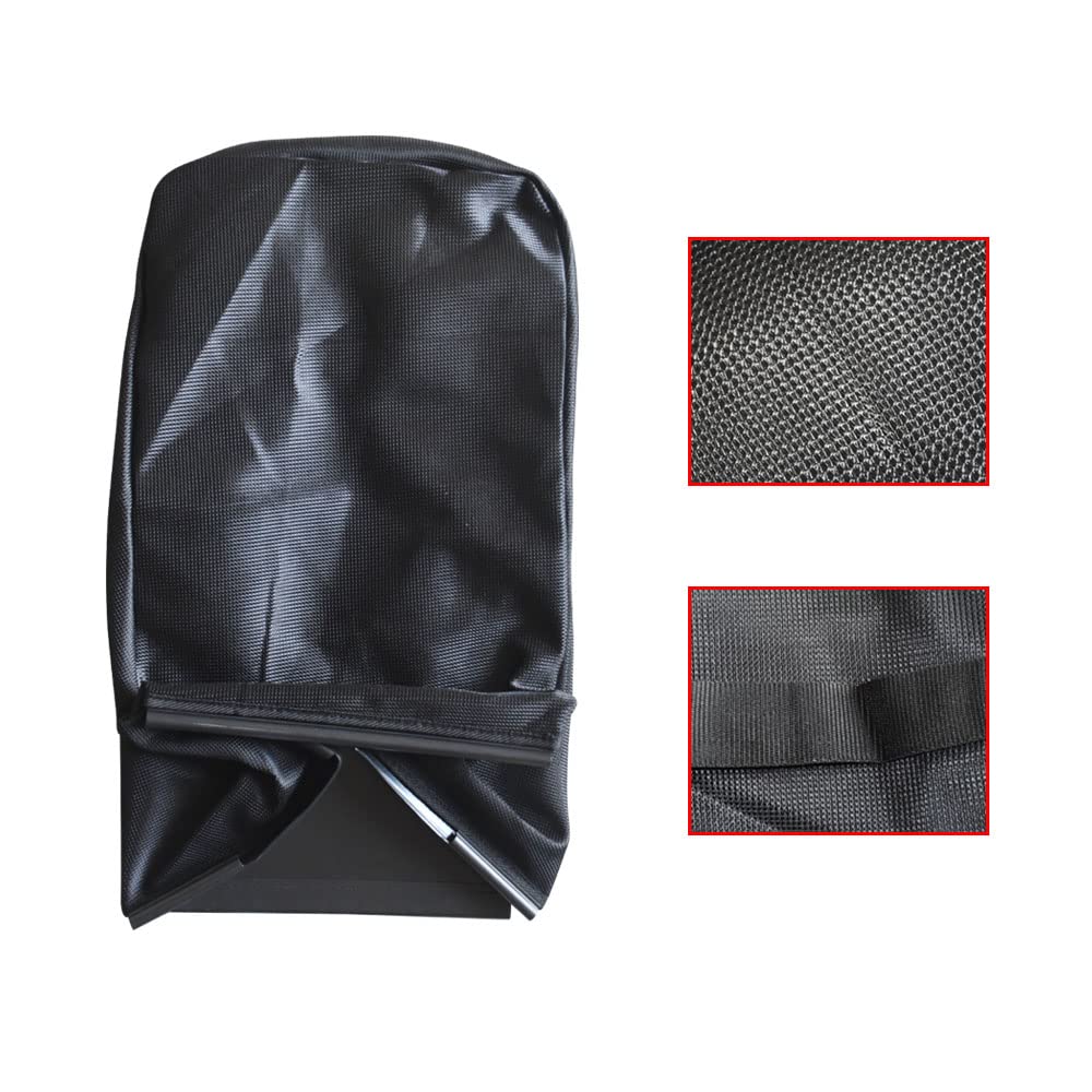 Braveboy 581002112 lawn mower grass bag back view highlighting underside collection