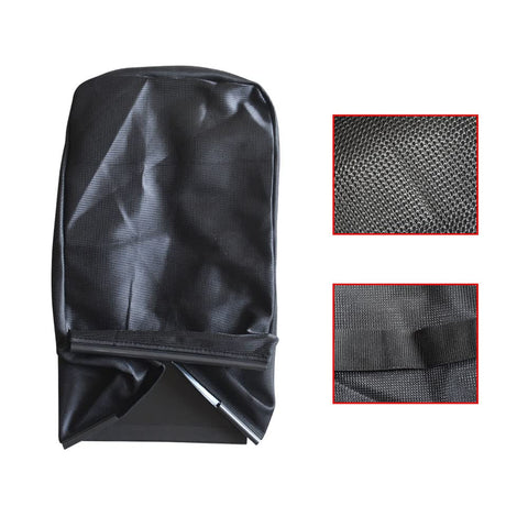 Braveboy 581002112 lawn mower grass bag back view highlighting underside collection