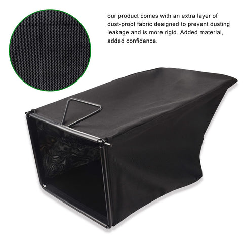 Braveboy 59312 durable bag material resists wear during mowing.