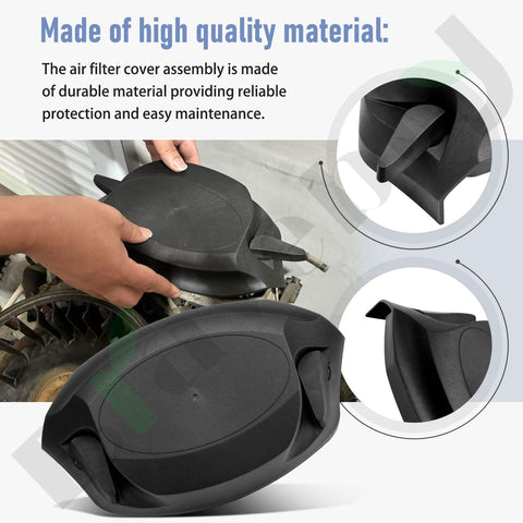 Braveboy air filter cover assembly closeup highlights durable material and robust construction.