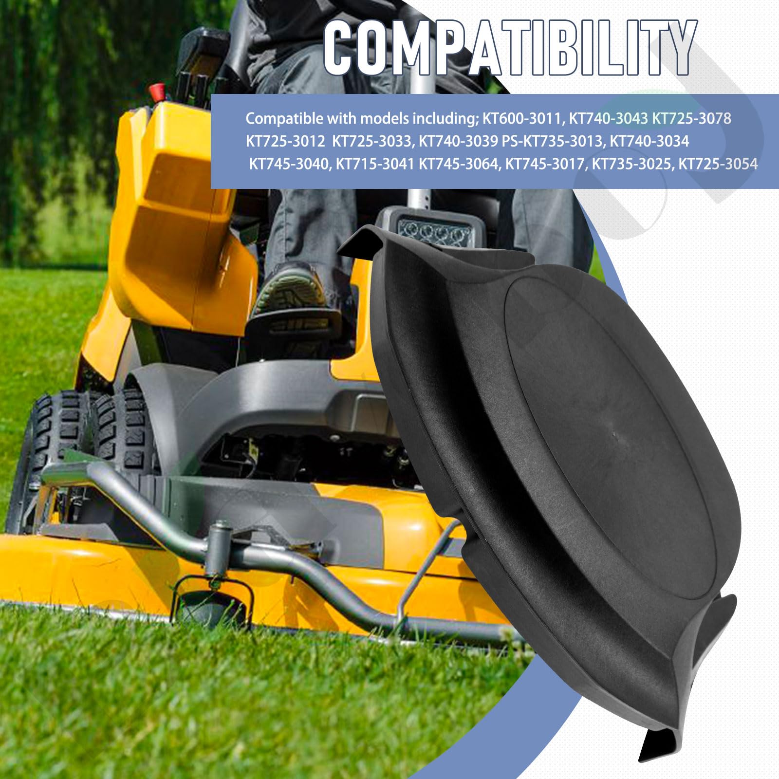 Braveboy air filter cover fits Kohler models for straightforward lawn care upgrades.