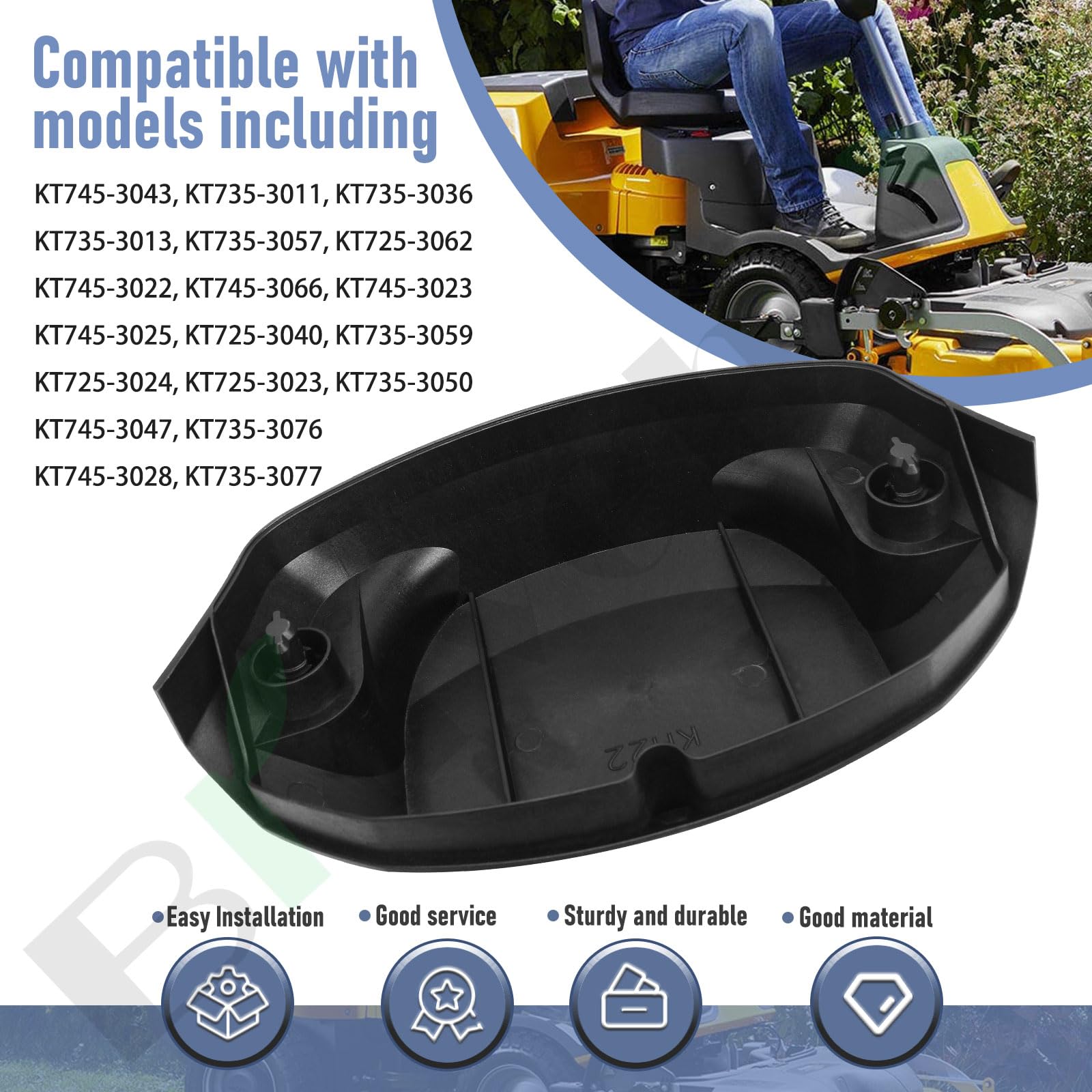 Braveboy air filter cover packaging highlights simple replacement and tool-free maintenance.