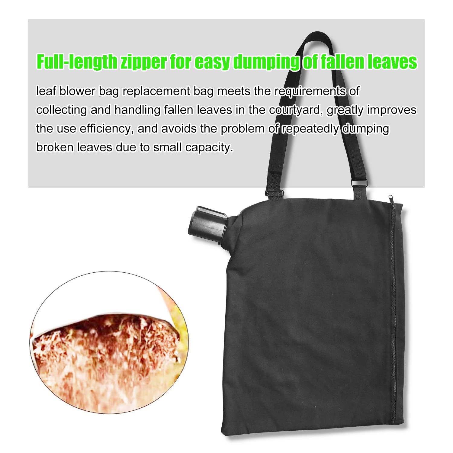 Braveboy courtyard leaf collection bag improves outdoor cleanup