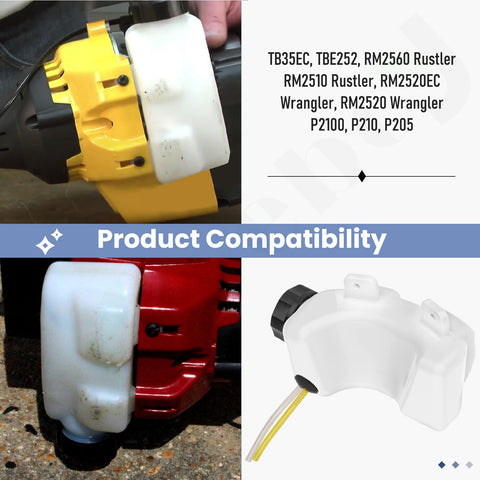 Braveboy fuel tank assembly with two screws, simplifies installation.