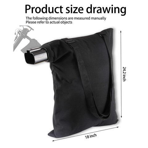 Braveboy large debris capacity bag reduces dumping frequency