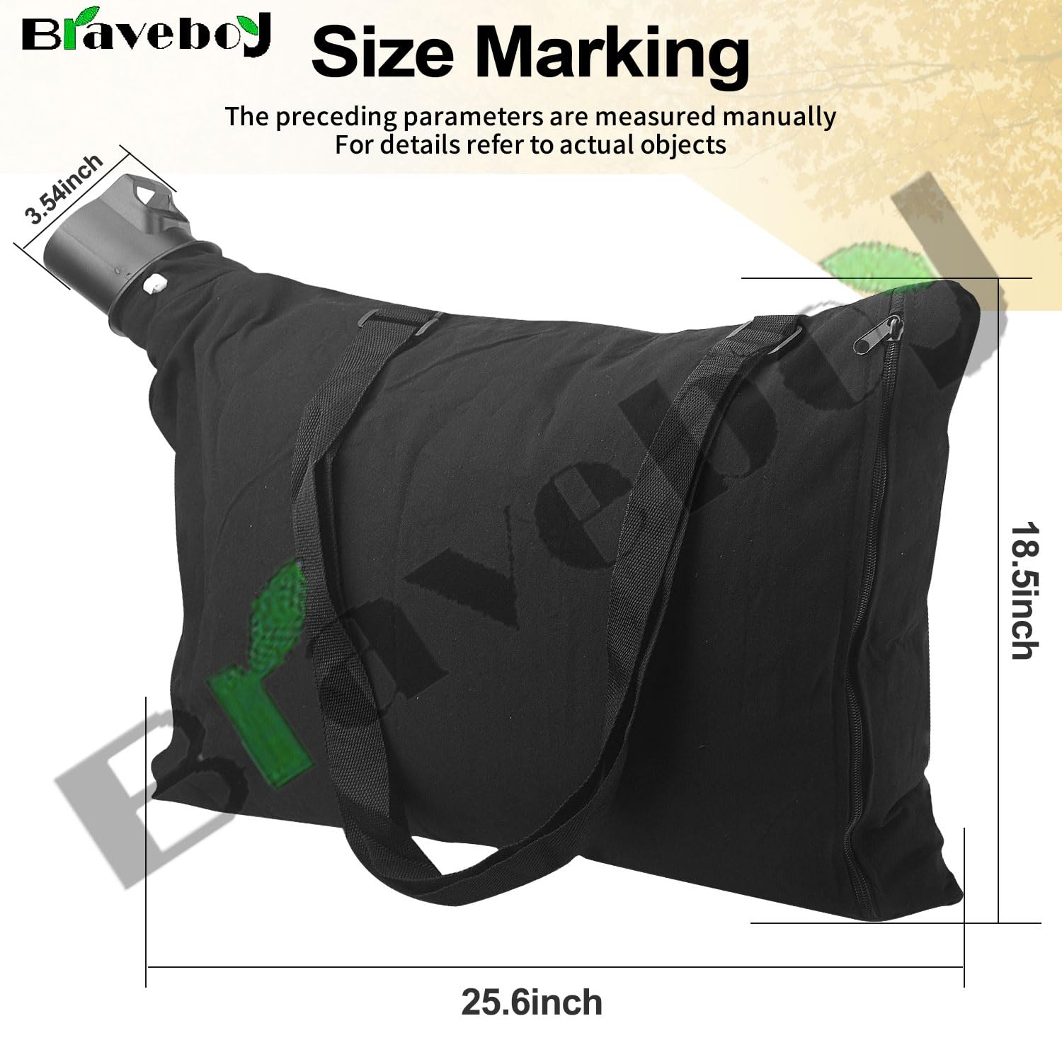 Braveboy bag compatible with Black & Decker models BV3600/BV3800/LH4500