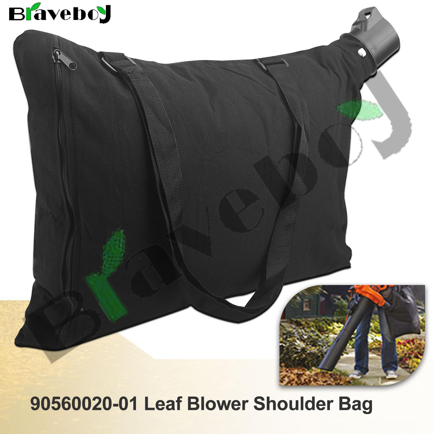 Braveboy bag max capacity for efficient leaf collection