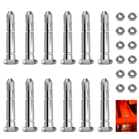 Braveboy snowblower shear bolts with lock nut for quick replacement