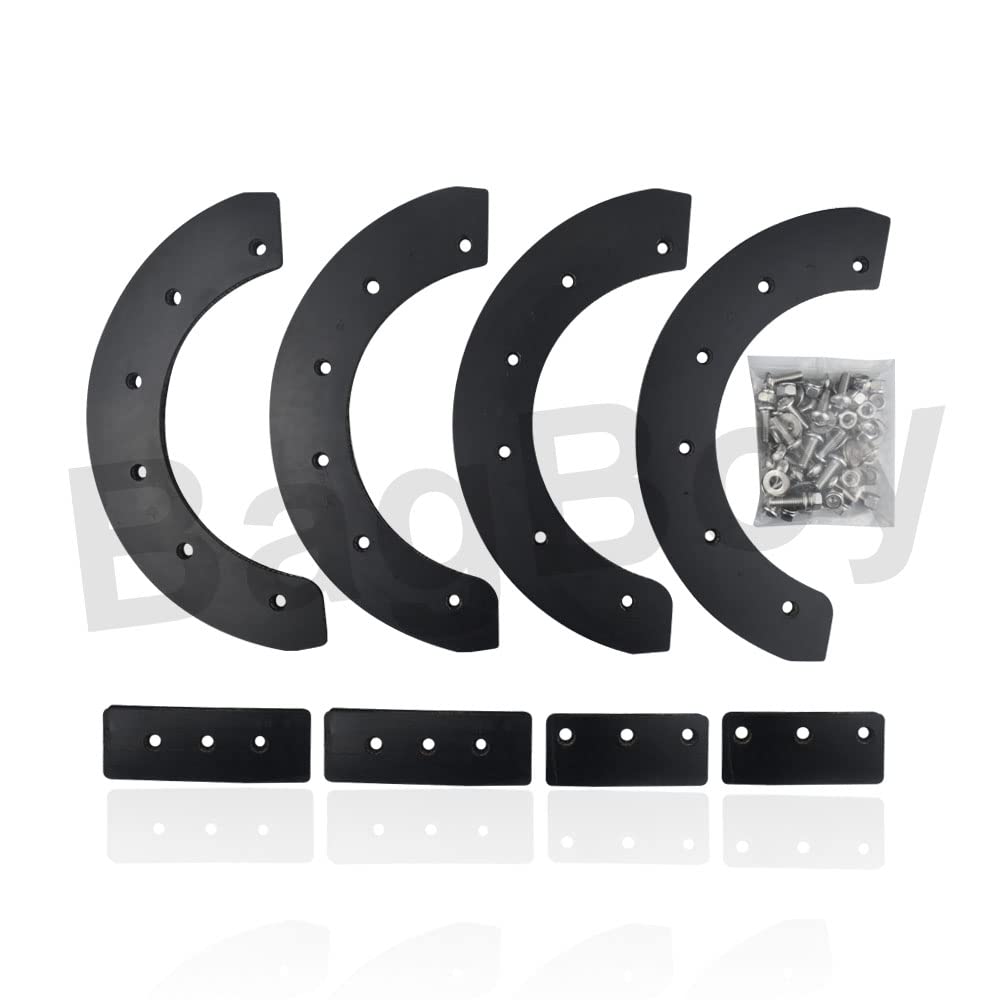 Square paddles from Braveboy kit for versatile compatibility across sizes