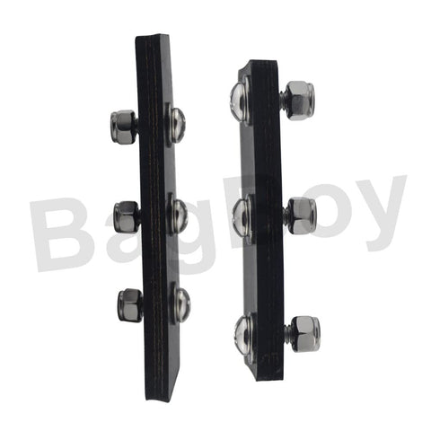 Stainless bolts, nuts, and washers from Braveboy kit protect paddles