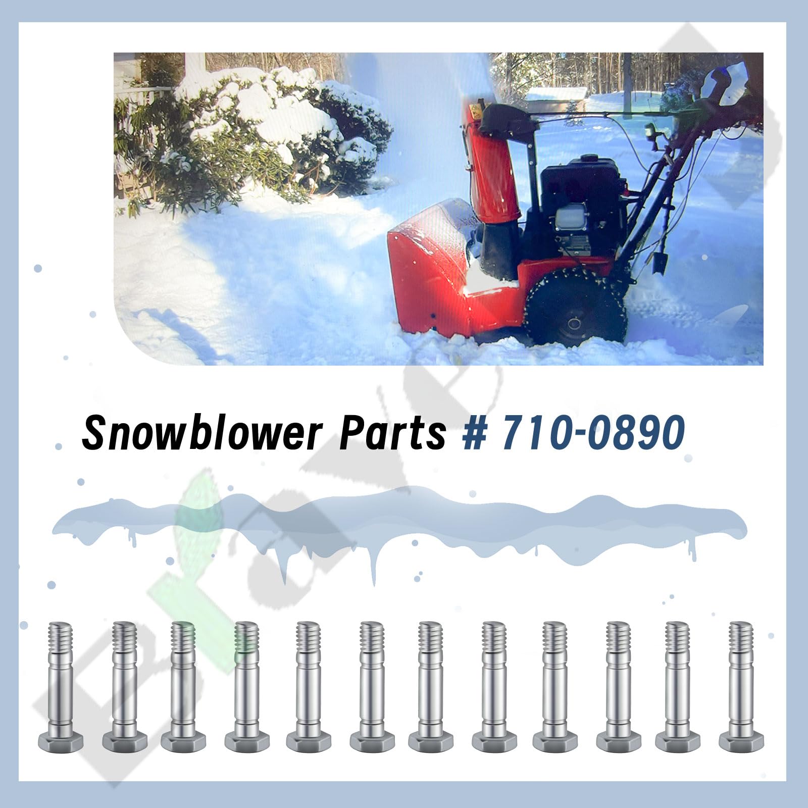 Braveboy two-stage snowblower installation mockup shows fit for older units.