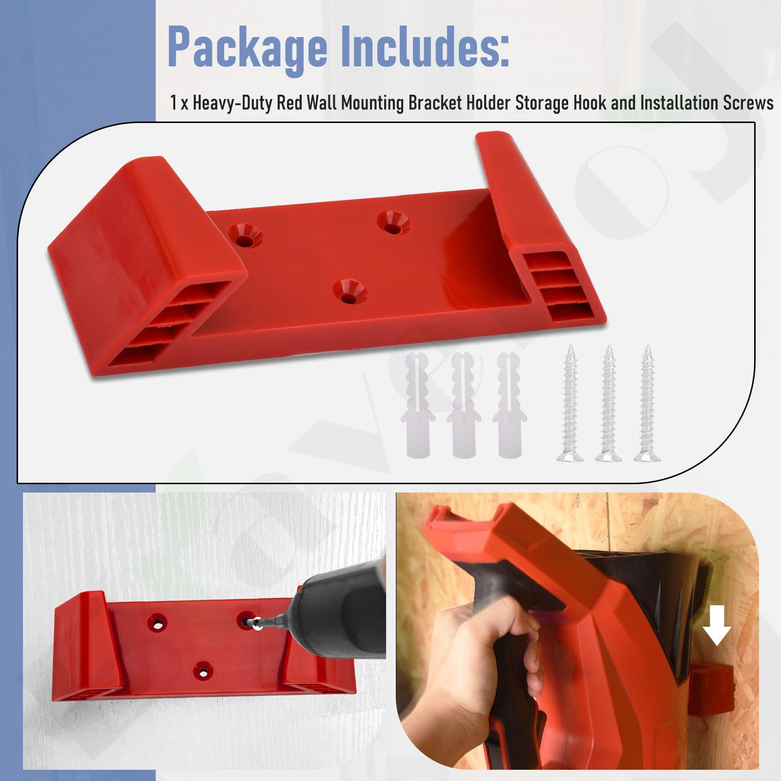 Braveboy wall mount durable material supports heavy equipment securely