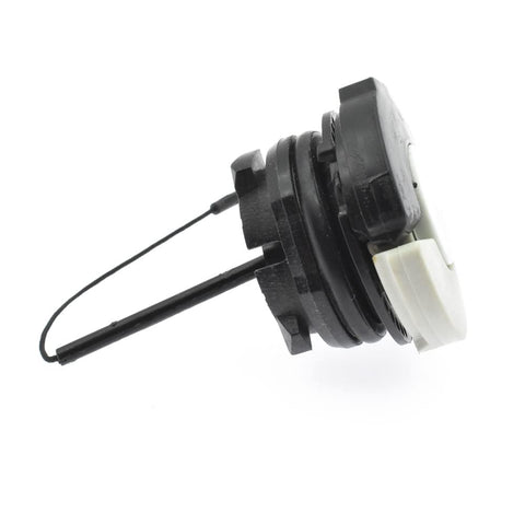 BRAVECOW fuel cap installation step showing simple hand-fit