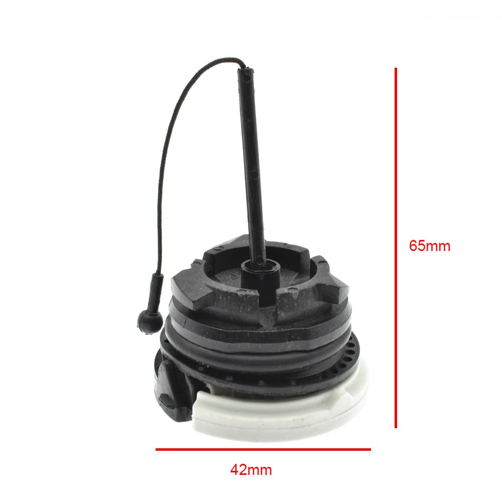 BRAVECOW fuel cap packaging highlighting easy replacement for Stihl tools