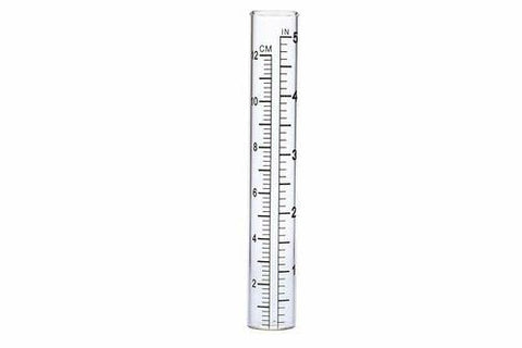 BRAVECOW glass tube with two-scale readings for quick rainfall measurement