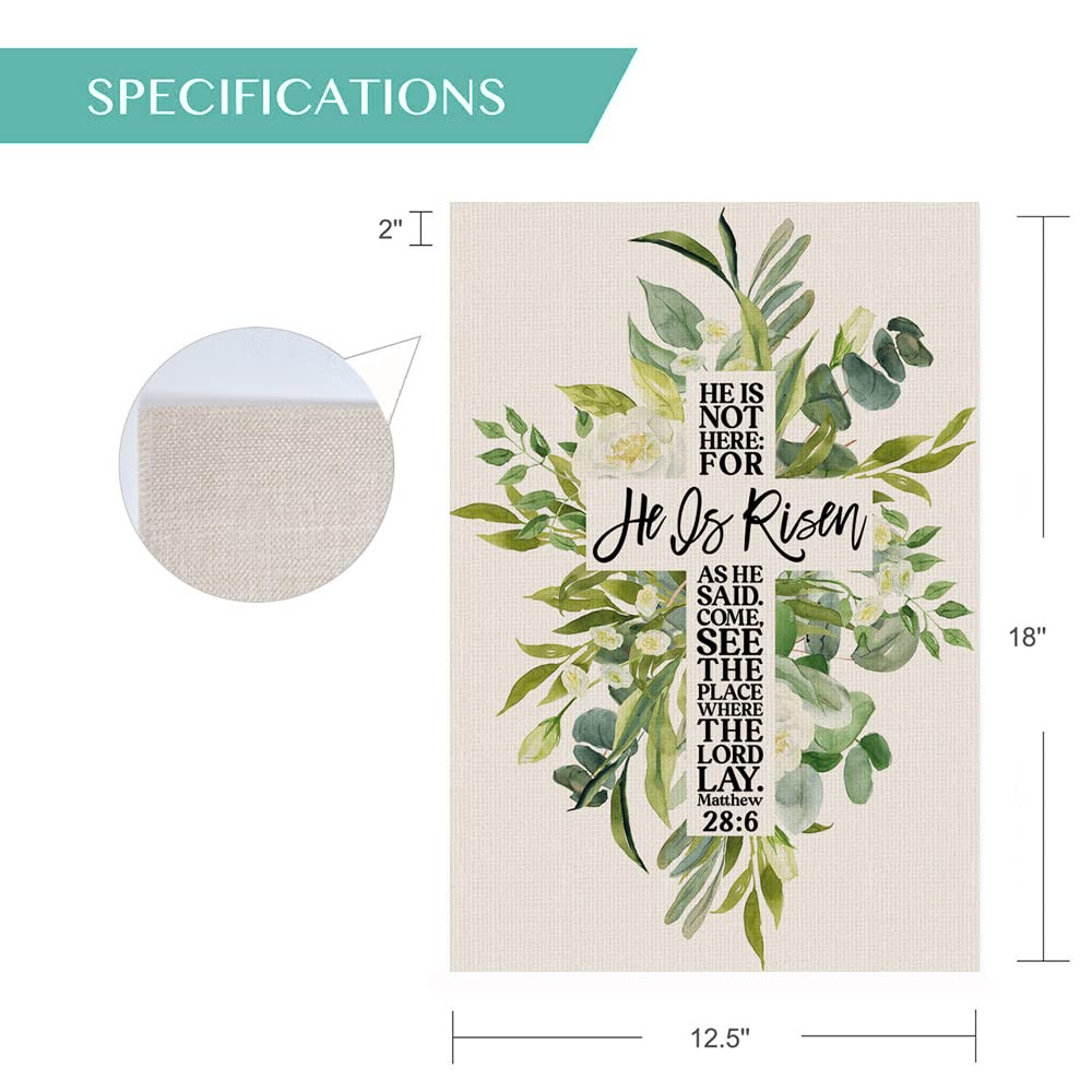 Bravilan watercolor floral Easter flag, double-sided print for vibrant yard display.