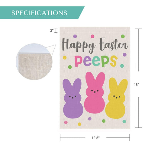 Bravilan Welcome Easter flag double-sided design readable from both sides