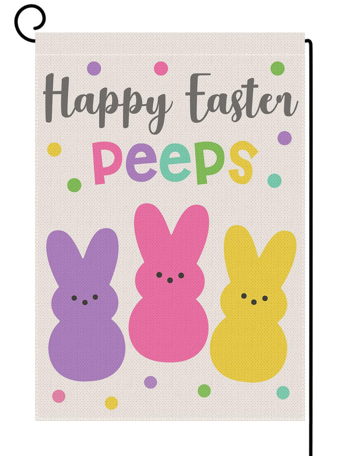 Bravilan Welcome Easter flag front view with vibrant print for outdoors