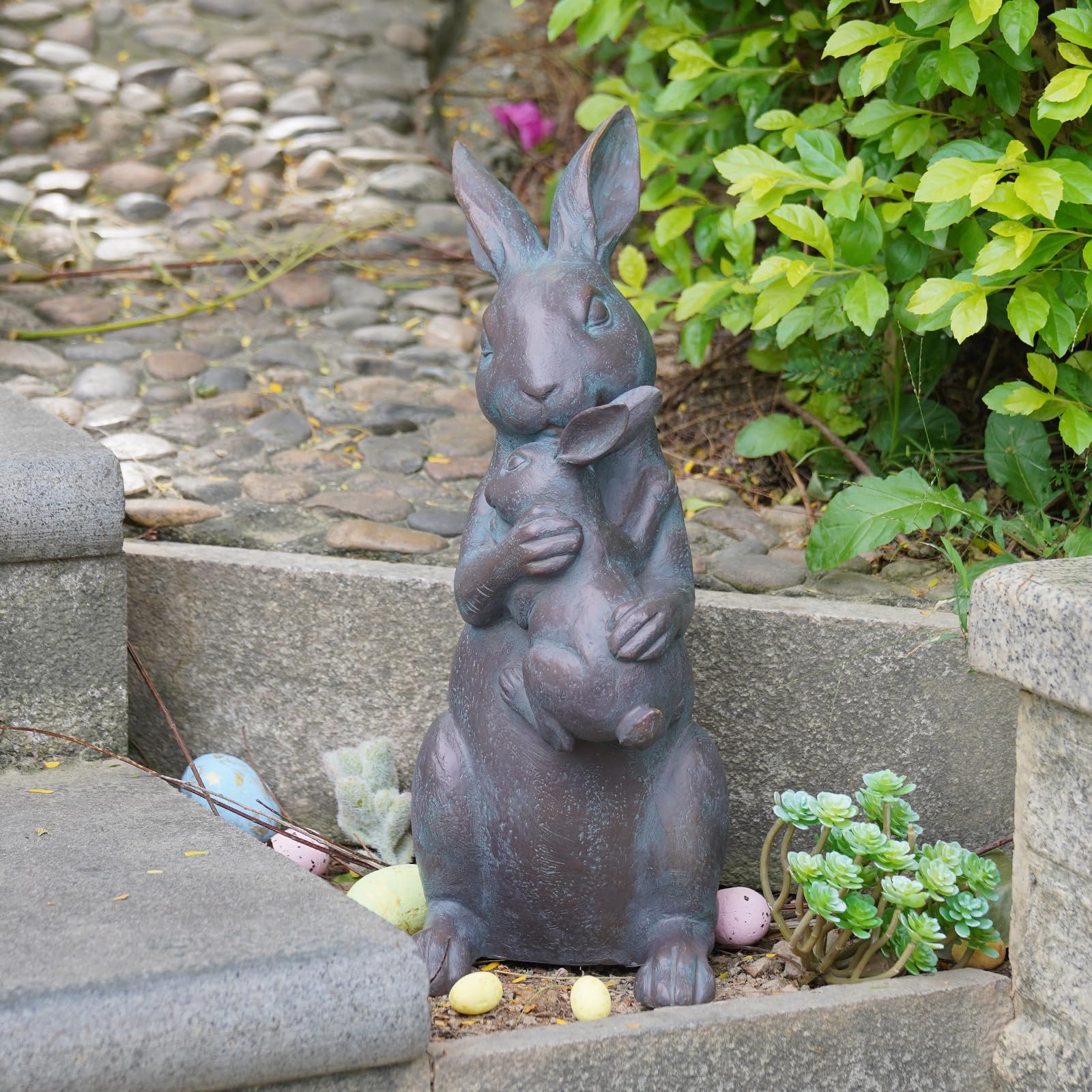 Close-up of Braxio Bunny resin-craft-details highlighting textures
