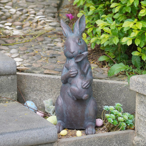 Close-up of Braxio Bunny resin-craft-details highlighting textures
