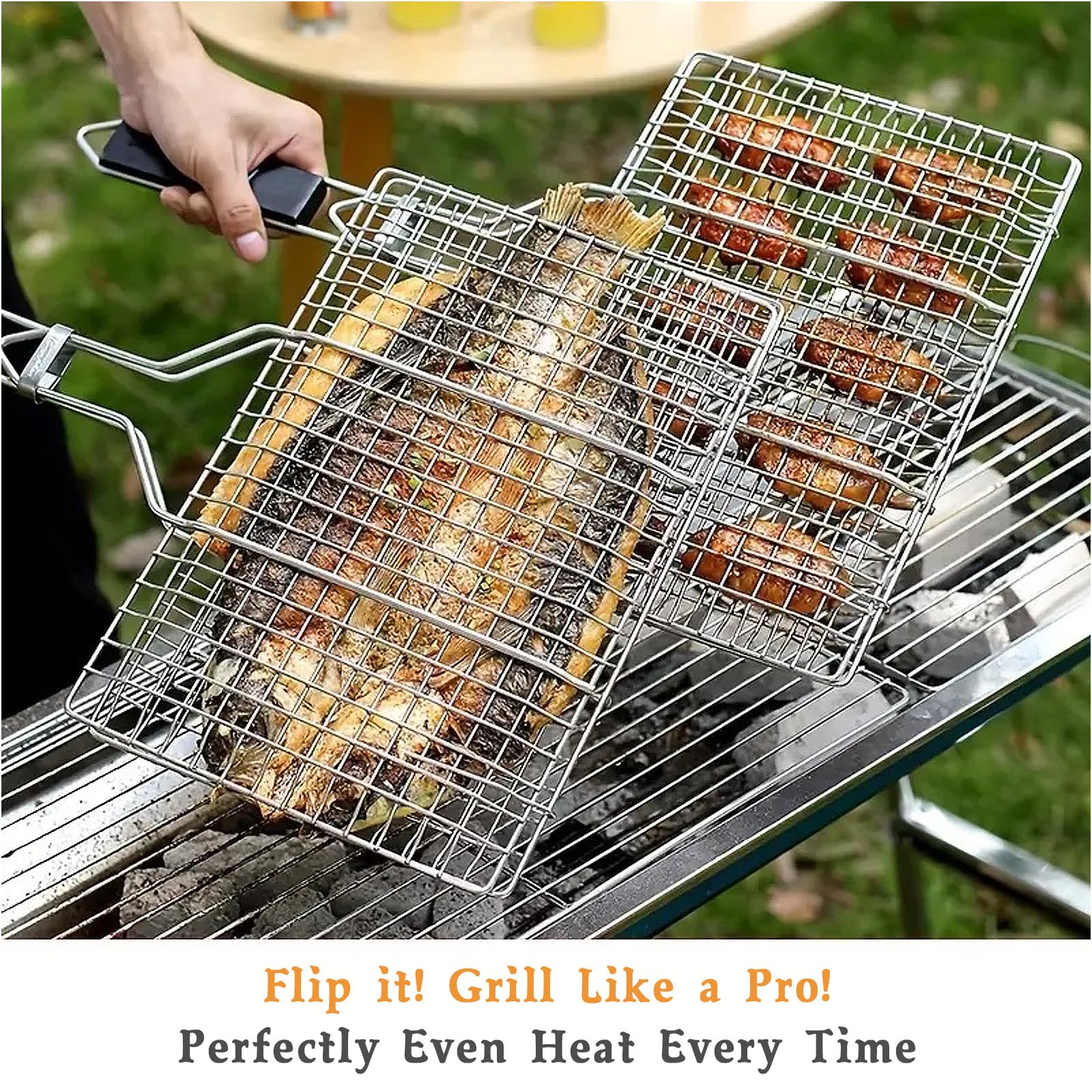 BreadTalk dishwasher-safe basket makes post-grill cleanup quick.
