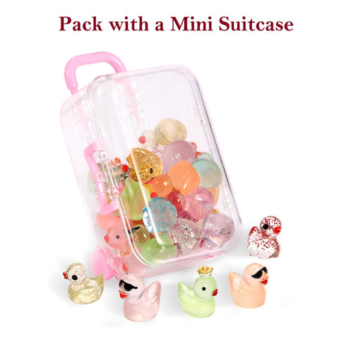 Breelytic mini ducks luminous glow visible at night in outdoor setting