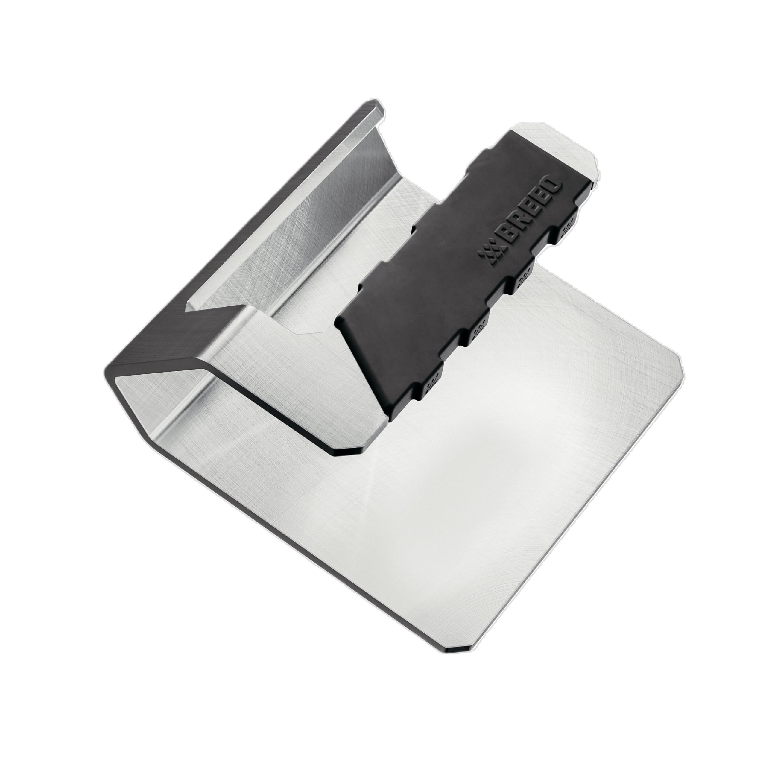 Breeo Griddle Press handle offers ergonomic grip for safer, controlled presses on hot griddles.