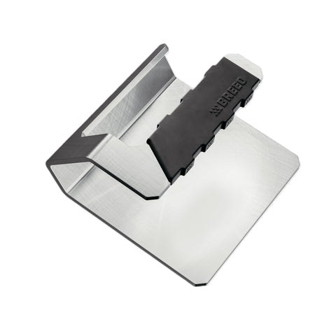 Breeo Griddle Press handle offers ergonomic grip for safer, controlled presses on hot griddles.