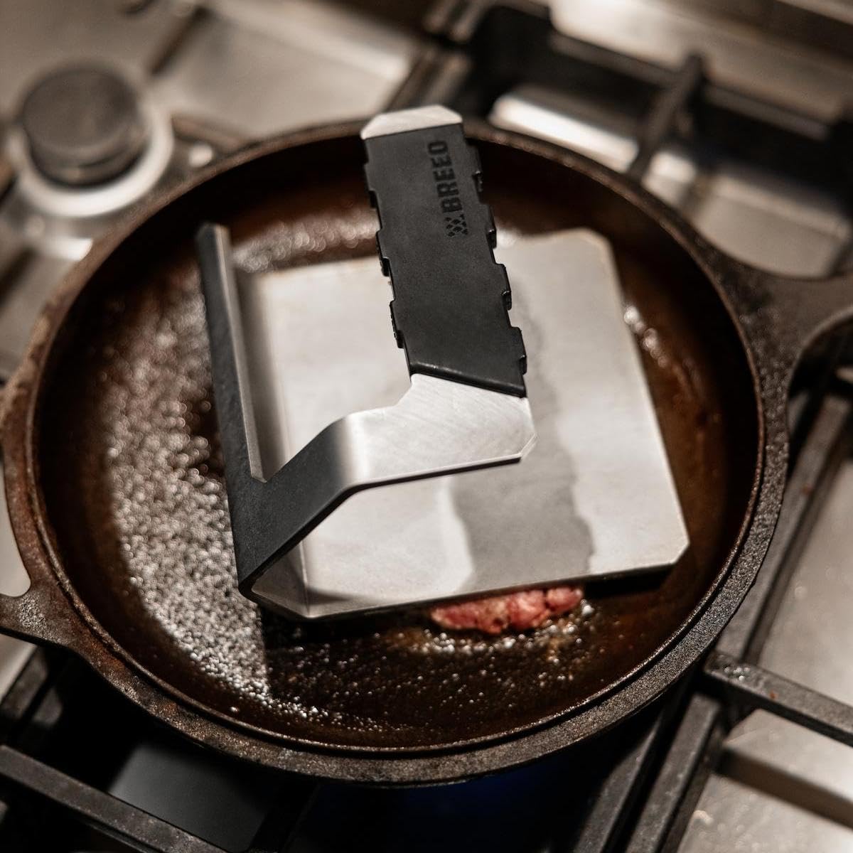Breeo Griddle Press USA-made craftsmanship delivers reliable performance indoors or outdoors.
