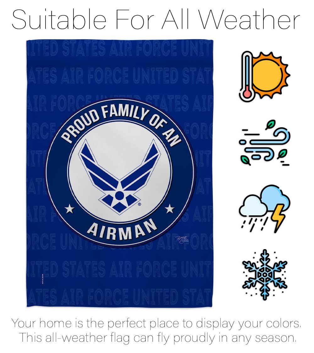Breeze Decor Proud Family Airman flag sleeve hanger for easy display