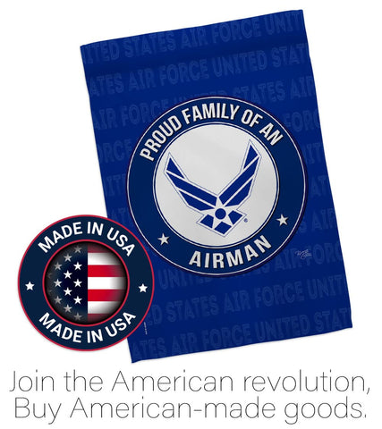 Breeze Decor Proud Family Airman flag UV resistant colors stay vibrant