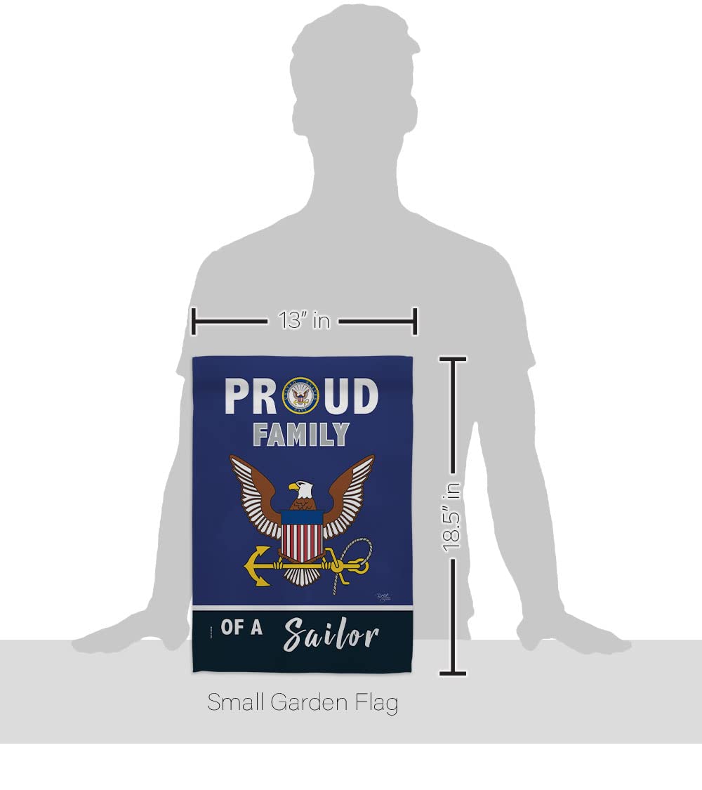 Breeze Decor Proud Family Sailor flag back view shows consistent design