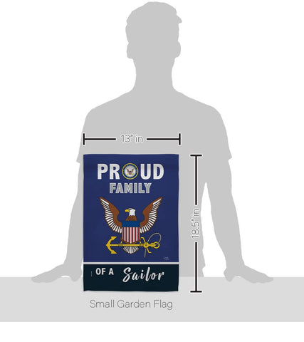 Breeze Decor Proud Family Sailor flag back view shows consistent design