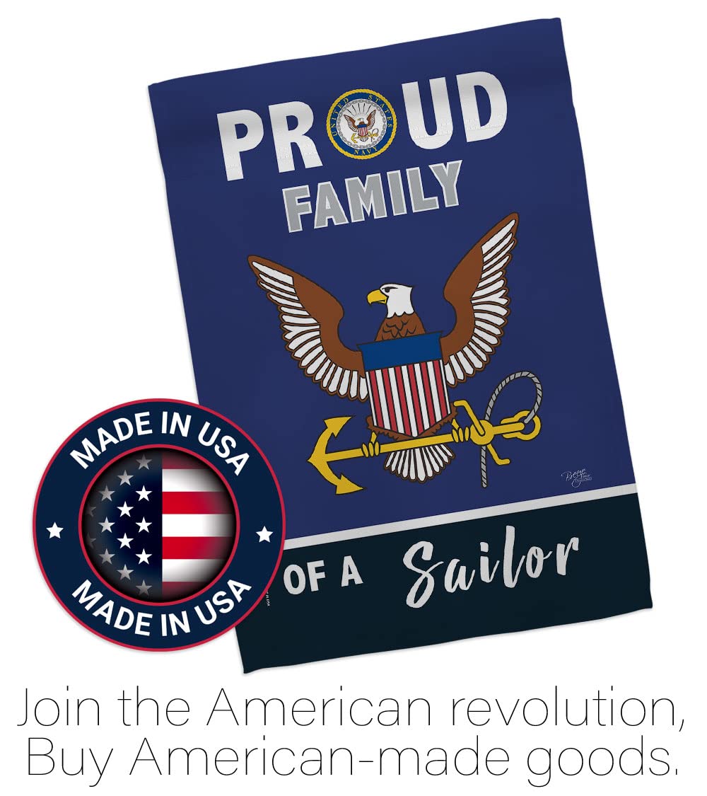 Breeze Decor Proud Family Sailor flag double-sided print readable from both sides
