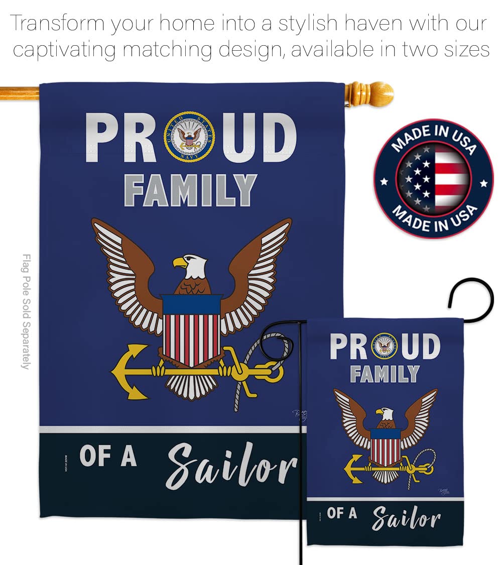 Breeze Decor Proud Family Sailor flag stitching close-up demonstrates durability