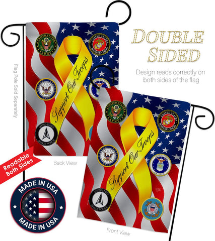 Breeze Decor flag double-sided print; readable from both directions.